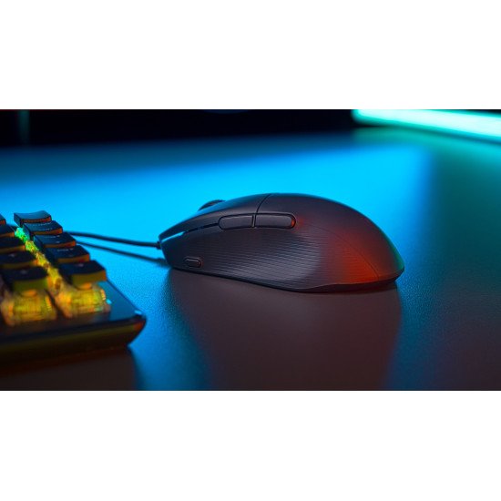 Turtle Beach Pure SEL - Souris gaming ergonomique ultralégère RGB, capteur optique DPI 8K, touches mécaniques, système de prétension, patins en PTFE pur, éclairage RGB Noir