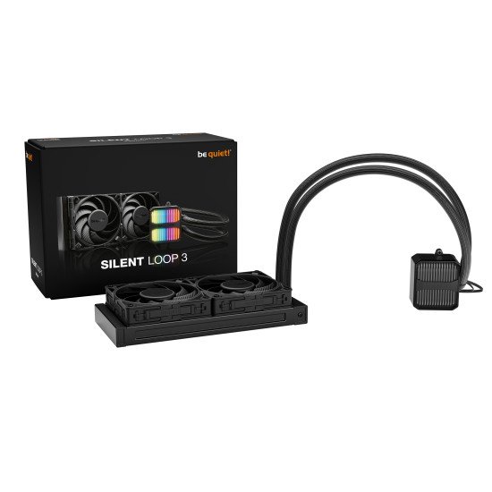 be quiet! Silent Loop 3 240 mm | Système de refroidissement liquide tout-en-un, 240 mm, noir, socket Intel et AMD