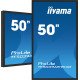 iiyama TF5039AS-B1AG affichage de messages Écran plat de signalisation numérique 125,7 cm (49.5") LED 500 cd/m² 4K Ultra HD Noir Écran tactile Intégré dans le processeur Android 24/7