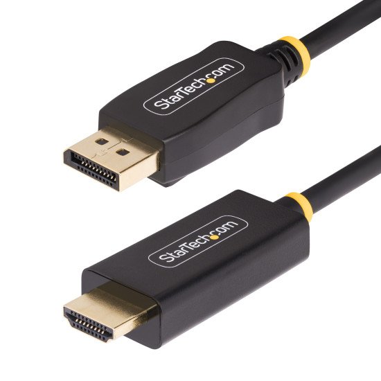 StarTech.com Câble Adaptateur DisplayPort vers HDMI de 3m, 4K 60Hz avec HDR, Adaptateur DP vers HDMI 2.0b, Convertisseur Vidéo Actif, Ordinateur DisplayPort vers Moniteur HDMI