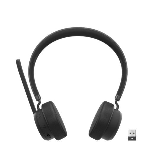 Lenovo Wireless VoIP Headset Casque Sans fil Arceau Bureau/Centre d'appels Bluetooth Noir