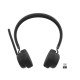 Lenovo Wireless VoIP Headset Casque Sans fil Arceau Bureau/Centre d'appels Bluetooth Noir