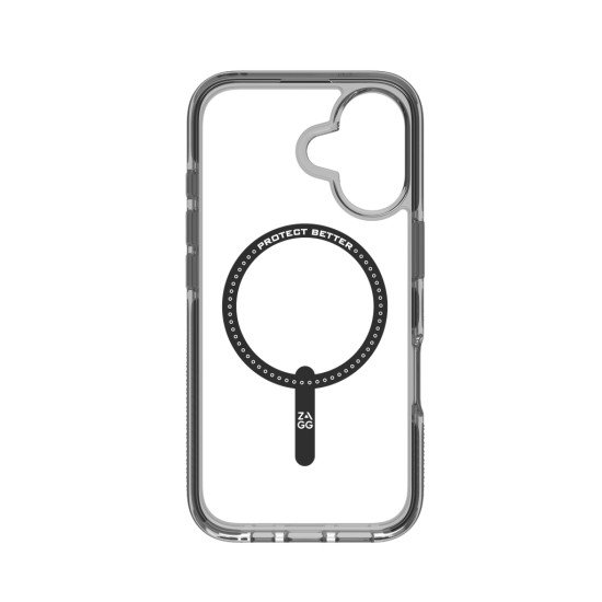 ZAGG Santa Cruz Snap coque de protection pour téléphones portables 15,5 cm (6.1") Housse Noir, Transparent