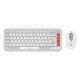 Logitech POP Icon Combo clavier Souris incluse Universel Bluetooth AZERTY Français Orange, Blanc