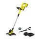 Kärcher LTR 3-18 DUAL BATTERY SET 30 cm Batterie Noir, Acier inoxydable, Jaune