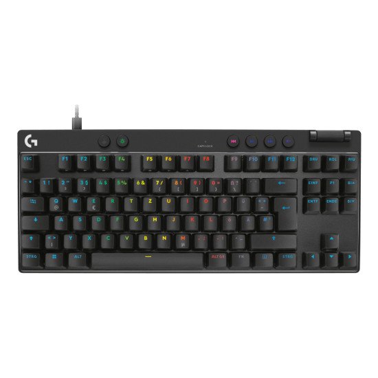 Logitech G PRO X TKL RAPID clavier Jouer USB QWERTZ Allemand Noir