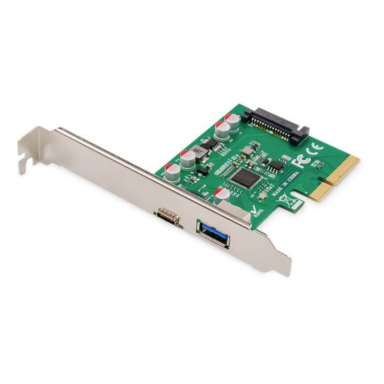 Digitus Carte PCIe, USB Type-C™ + USB-A