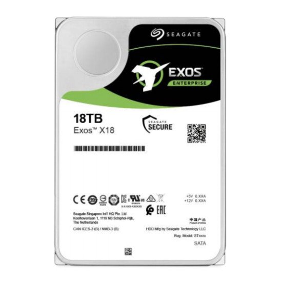 Seagate Enterprise ST18000NM004J disque dur 3.5" 18000 Go SAS