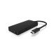 ICY BOX IB-HUB1429-CPD USB 3.2 Gen 2 (3.1 Gen 2) Type-C 10000 Mbit/s Noir