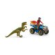 schleich Dinosaurs Fuite sur quad face au vélociraptor