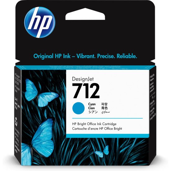 HP 712 Original Cyan 1 pièce(s)