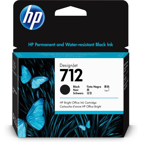 HP 712 Original Noir 1 pièce(s) Rendement élevé (XL)