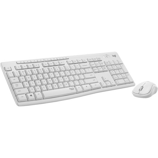 Logitech MK295 Silent Wireless Combo clavier RF sans fil QWERTY US International Blanc