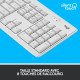 Logitech MK295 Silent Wireless Combo clavier RF sans fil QWERTY US International Blanc