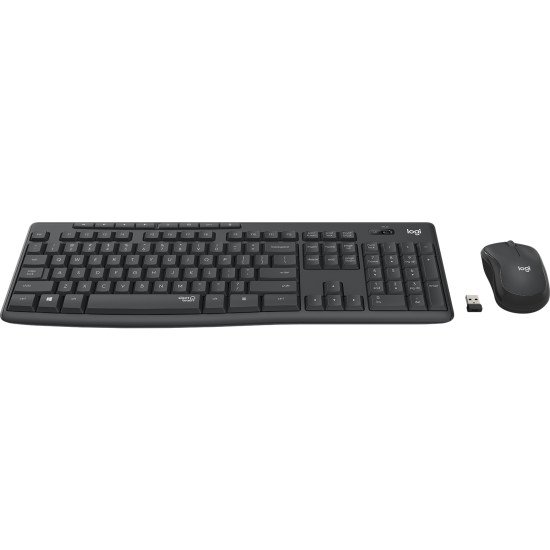 Logitech MK295 Silent Wireless Combo clavier RF sans fil Hongrois Noir