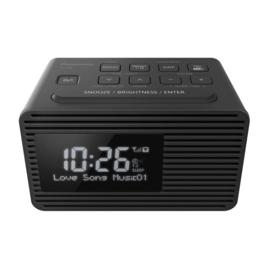 Panasonic RC-D8EG-K Radio portable Horloge Noir