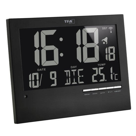 TFA-Dostmann 60.010220 station météo numérique Noir LCD Batterie