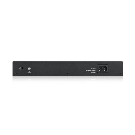 Zyxel GS1900-24EP Switch Réseaux Géré L2 Gigabit Ethernet (10/100/1000) Noir 