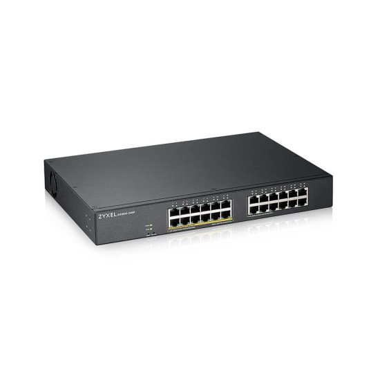 Zyxel GS1900-24EP Switch Réseaux Géré L2 Gigabit Ethernet (10/100/1000) Noir 