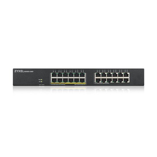 Zyxel GS1900-24EP Switch Réseaux Géré L2 Gigabit Ethernet (10/100/1000) Noir 