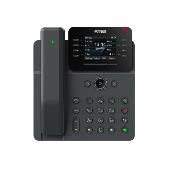 Fanvil V62 Pro téléphone fixe Noir 12 lignes LCD