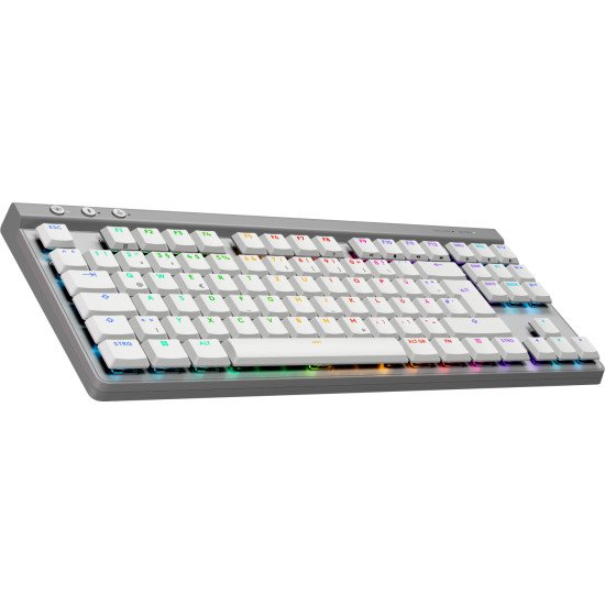 Logitech G G515 clavier Jouer RF sans fil + Bluetooth QWERTZ Allemand Blanc