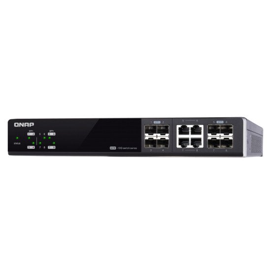 QNAP QSW-M804-4C commutateur réseau Géré 10G Ethernet (100/1000/10000) Noir