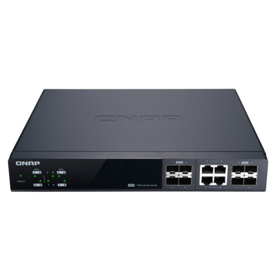 QNAP QSW-M804-4C commutateur réseau Géré 10G Ethernet (100/1000/10000) Noir