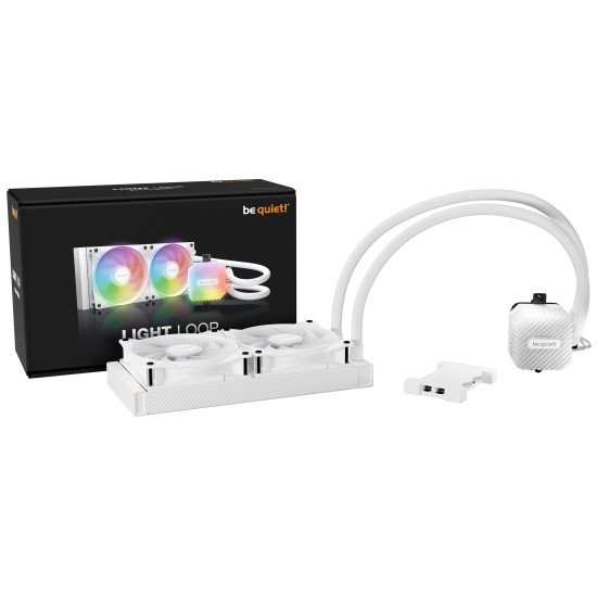 be quiet! LIGHT LOOP 240mm Processeur Refroidisseur de liquide tout-en-un 24 cm Blanc 1 pièce(s)