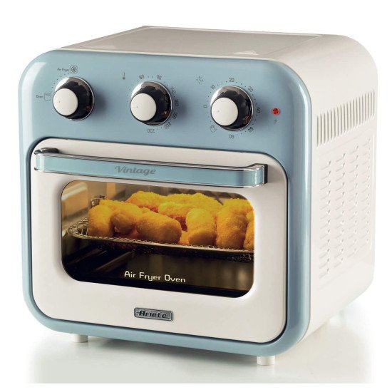 Ariete Vintage Line 4632/05 Unique 16 L Pose libre 1400 W Friteuse d'air chaud Bleu