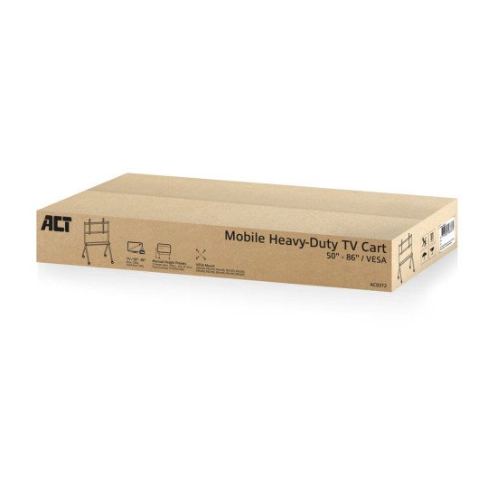 ACT Support de sol mobile pour TV/moniteur, 50" à 86", VESA