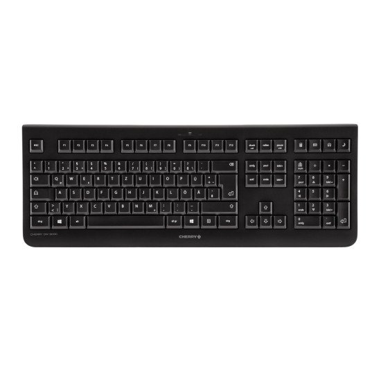 CHERRY DW 3000 clavier Souris incluse RF sans fil AZERTY Belge Noir