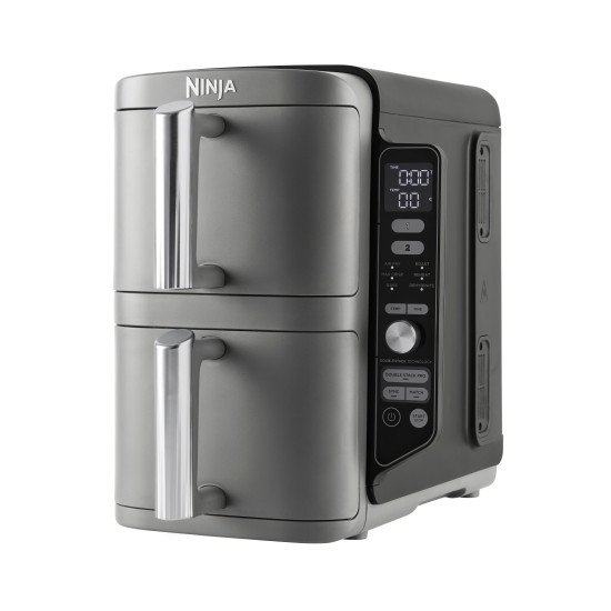 Ninja SL400EU friteuse Double 9,5 L 2470 W Friteuse d'air chaud Noir, Gris