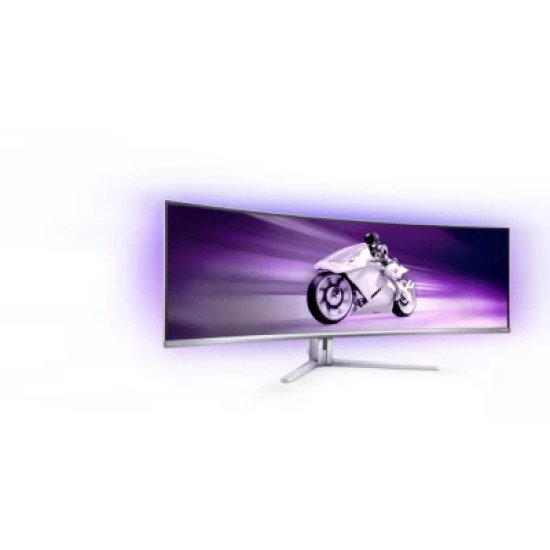 Philips Evnia 8000 49M2C8900L/00 écran PC 124,2 cm (48.9") 5120 x 1440 pixels Dual QHD QDOLED Blanc