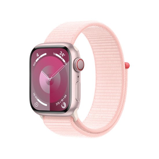 Apple Watch Series 9 41 mm Numérique 352 x 430 pixels Écran tactile 4G Rose Wifi GPS (satellite)