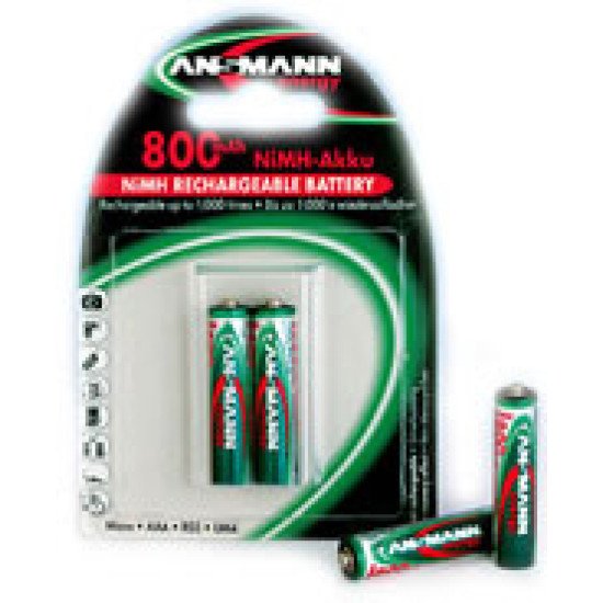 Ansmann Blister 2 X DECT Accu, AA, 800mAh AA / HR6 Hybrides nickel-métal (NiMH)