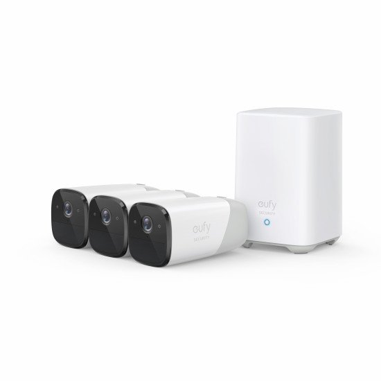 Eufy eufyCam 2 Pro 3-Cam Kit Cosse Caméra de sécurité IP Intérieure et extérieure 2048 x 1080 pixels Mur