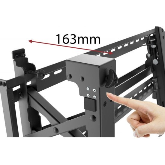 Reflecta 23176 support pour téléviseur 177,8 cm (70") Noir