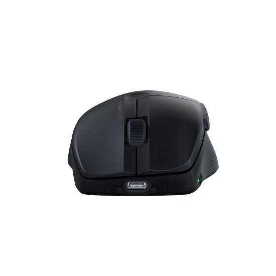 Turtle Beach Pure Air - Souris de gaming RGB ergonomique sans fil ultra-légère, capteur optique 26 000 PPP, batterie 125 heures, double système sans fil, interrupteurs optiques TITAN, Bluetooth, éclairage RGB. Semi-translucide noir