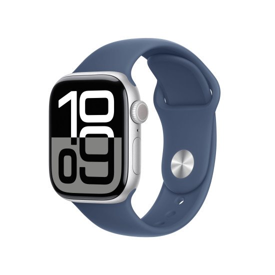 Apple Watch Series 10 OLED 42 mm Numérique 374 x 446 pixels Écran tactile Argent Wifi GPS (satellite)