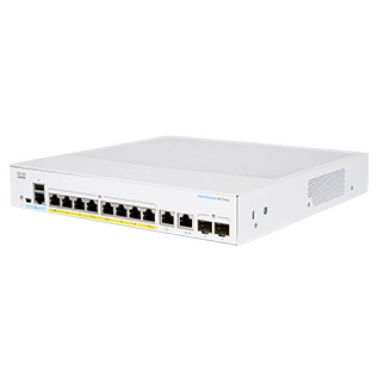 Cisco CBS350-8P-2G-EU commutateur réseau Géré L2/L3 Gigabit Ethernet (10/100/1000) Argent