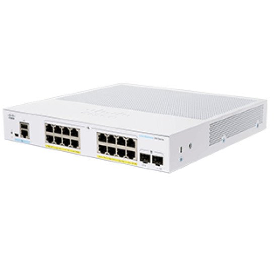 Cisco CBS350-16P-2G-EU commutateur réseau Géré L2/L3 Gigabit Ethernet (10/100/1000) Argent