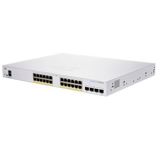 Cisco CBS350-24FP-4X-EU commutateur réseau Géré L2/L3 Gigabit Ethernet (10/100/1000) Argent