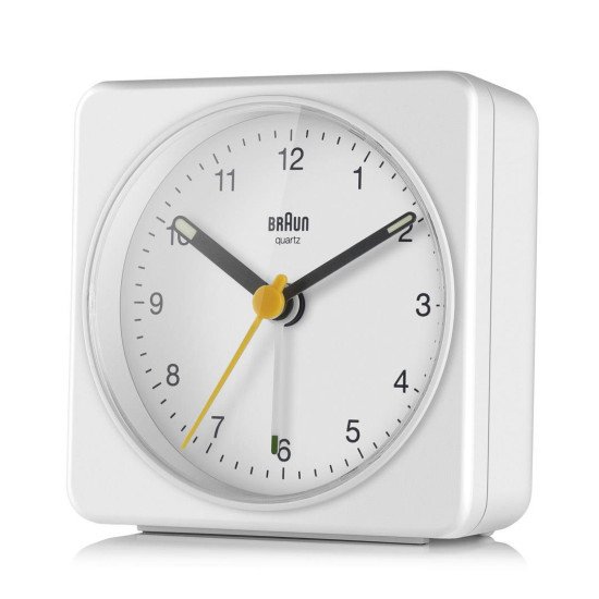 Braun BC03W Réveil à quartz Blanc