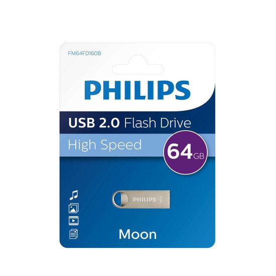 Philips Moon Edition 2.0 lecteur USB flash 64 Go USB Type-A Argent