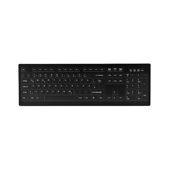 Active Key AK-C8100 clavier RF sans fil QWERTZ Allemand Noir