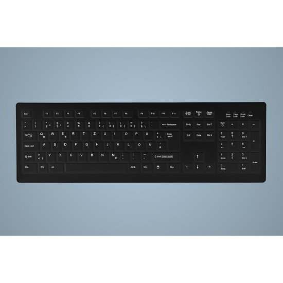 Active Key AK-C8100 clavier RF sans fil QWERTZ Allemand Noir