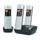 Gigaset CE575 A Trio Téléphone analog/dect Identification de l'appelant Noir, Argent