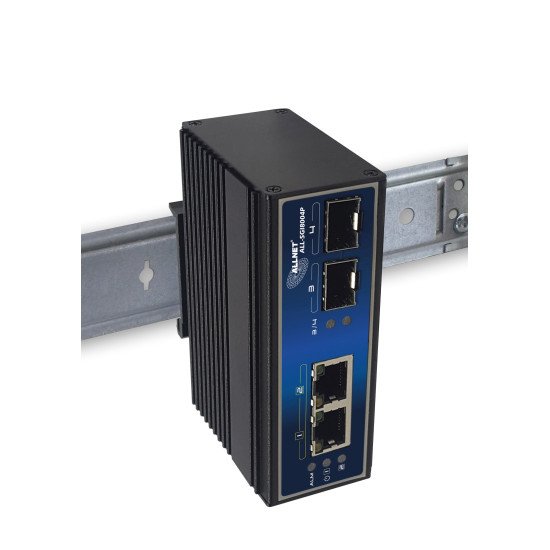 ALLNET ALL-SGI8004P commutateur réseau Non-géré Gigabit Ethernet (10/100/1000) Connexion Ethernet POE Noir