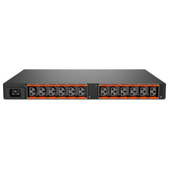 Vertiv Geist RPDU, SWITCHED UNIT LEVEL MONITORING EC unité de distribution d'énergie 12 sortie(s) CA 1U Noir